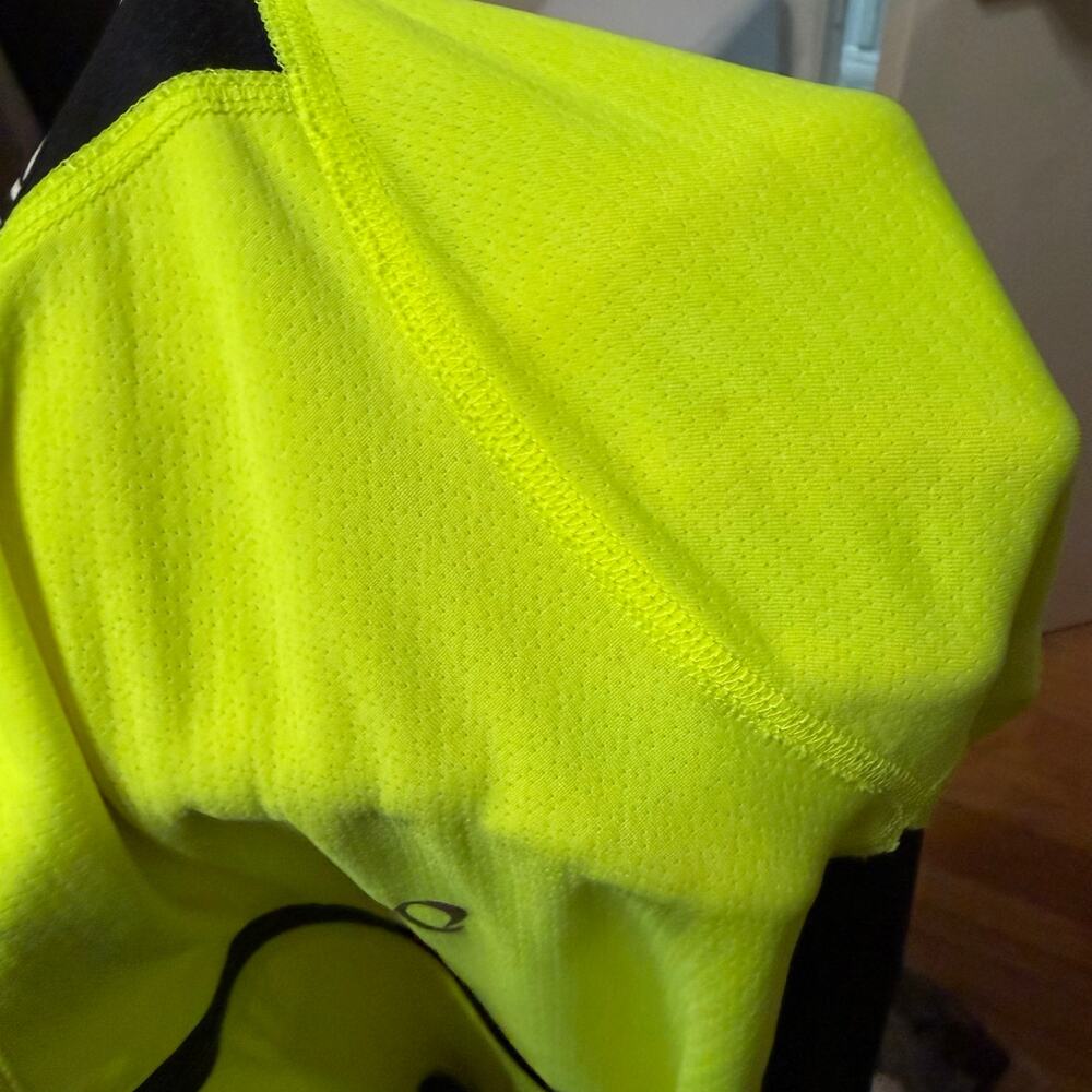 Men’s pearl Izumi bright yellow cycling jersey sz XXL biking activewear reflectv - Picture 6 of 9